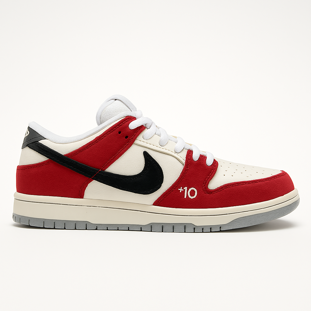 Nike SB Dunk Low Pro "Chicago" – Red/White/Black Iconic Colorway | Limited Edition Skate Sneakers