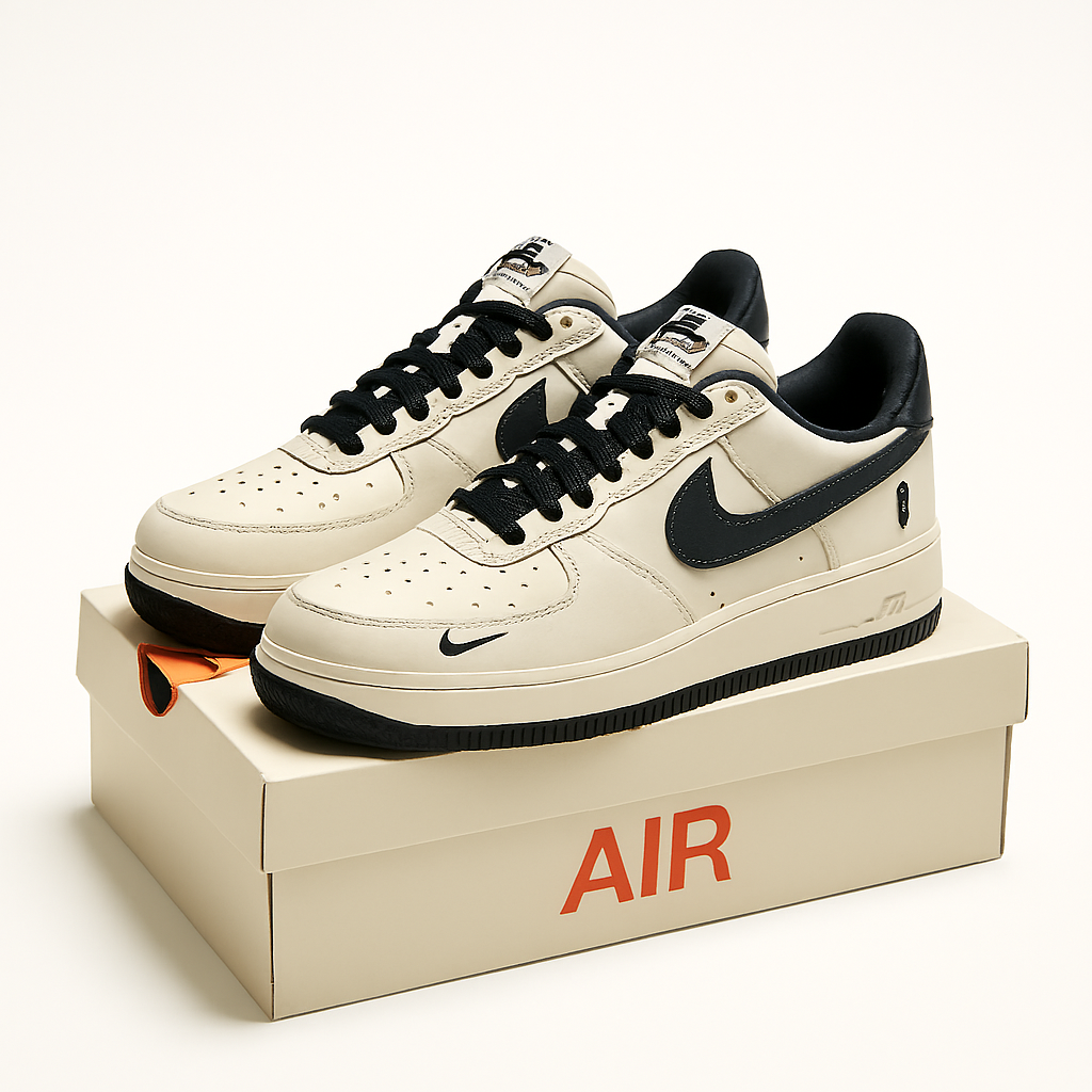 Custom Nike Air Force 1 Low – White & Black “MMP” Edition | Streetwear Classic