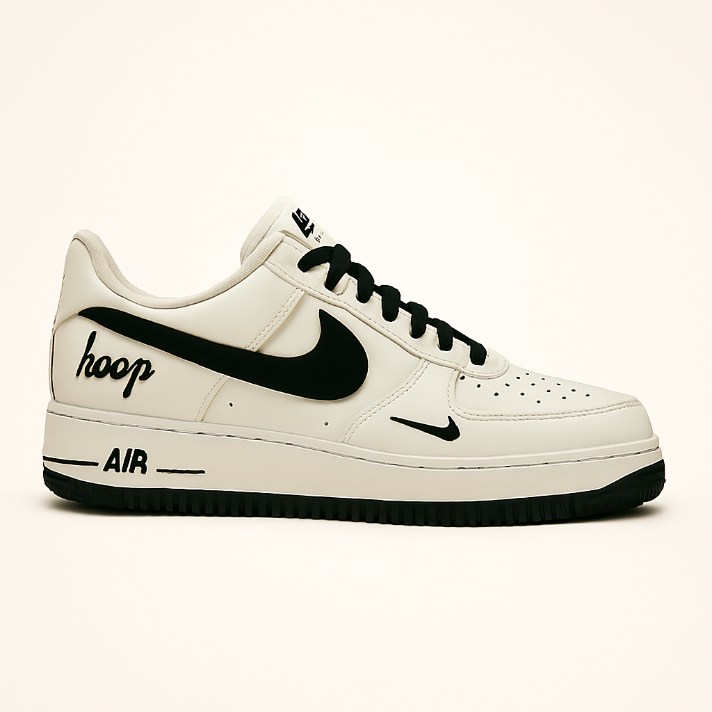 Custom Nike Air Force 1 Low – White & Black “MMP” Edition | Streetwear Classic