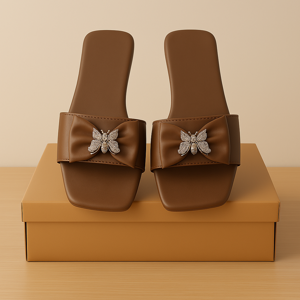 Butterfly Embellished Flats